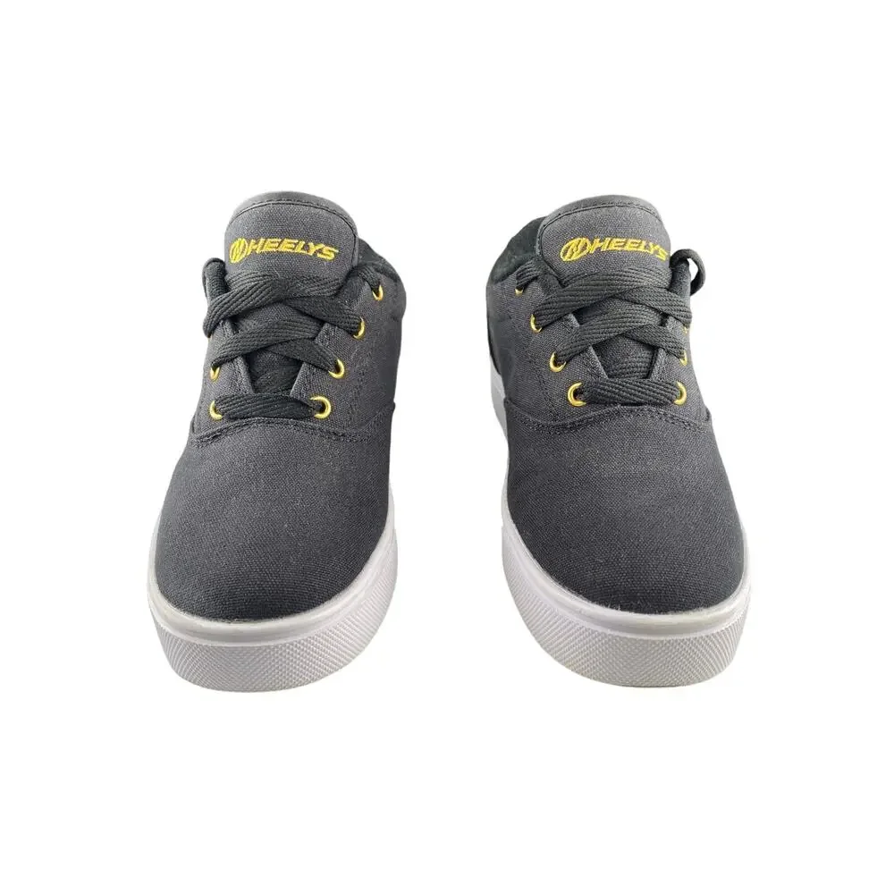 Heelys Launch Canvas Wheel Shoes Sneakers Youth 6 Skater Shoes Lace up